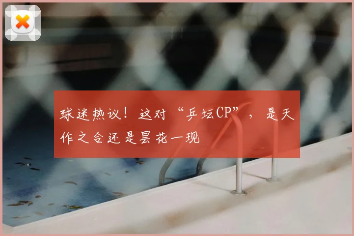 球迷热议！这对“乒坛CP”，是天作之合还是昙花一现
